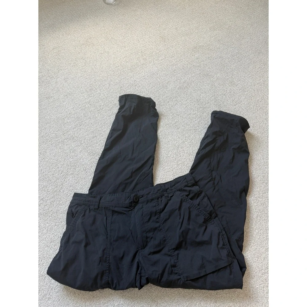 REI Co-op Gorpcore Hiking Pants Size 12 Black Nylon Spandex Stretch